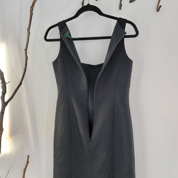 Lauren Ralph Lauren black damask wiggle dress - Picture 2 of 7